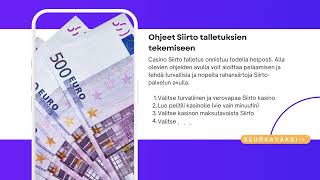 Siirto kasinot | Siirto Casino Opas Pelaajille