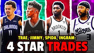 4 BLOCKBUSTER NBA Trades: Jimmy Butler, Donovan Mitchell, Brandon Ingram, and Trae Young