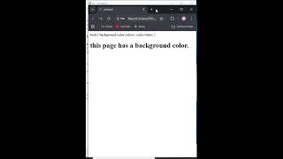 Background Color in HTML in Seconds!
