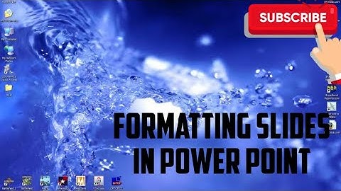Formatting Slides in PowerPoint || Class-5