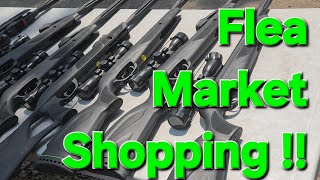 Flea Market Shopping At Green Lawn Grove Bunch of Gamo Pellet Guns SKS AK47 m1 carbine