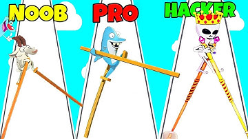 Noob vs Pro vs Hacker In Walk Master | Oggy and Jack #WalkMaster