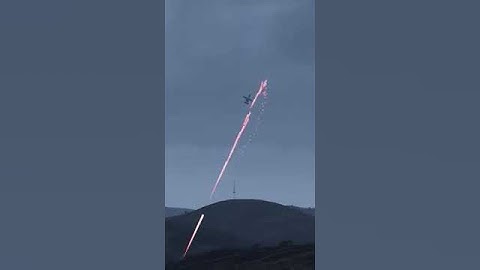 A-10 Warthog Dodges Massive C-RAM Bullet Stream - Tracer - Military Simulation - ArmA 3 #shorts