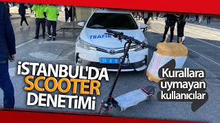 Fatih’te Kurallara Uymayan Elektrikli Scooter Sürücülerine Ceza Yağdı