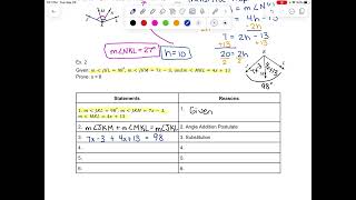 Geometry U2 Day 4 Angle Proofs