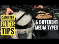 How to SETUP A CANISTER FILTER &amp; the different types of media to use! | Sun-Sun 304B filter