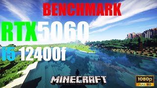 Minecraft with shaders Benchmark | RTX 5060 + i5-12400F