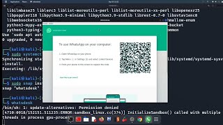 how to install whatsapp in kali linux | how to install whatsdesk in kali linux screenshot 5