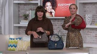 Dooney & Bourke Belvedere Leather Small Logo Lock Satchel on QVC