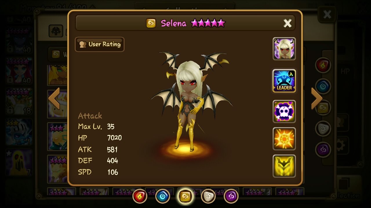 Summoners War - Selena (wind succubus) damage test