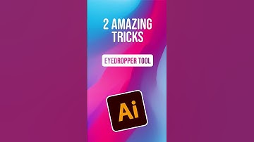 2 Amazing Tricks to Use the Eyedropper Tool Like a Pro in Illustrator #adobeillustrator