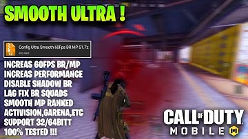 COD MOBILE CONFIG ULTRA SMOOTH | FIX FPS DROPS 60FPS BR/MP | CODM CONFIG
