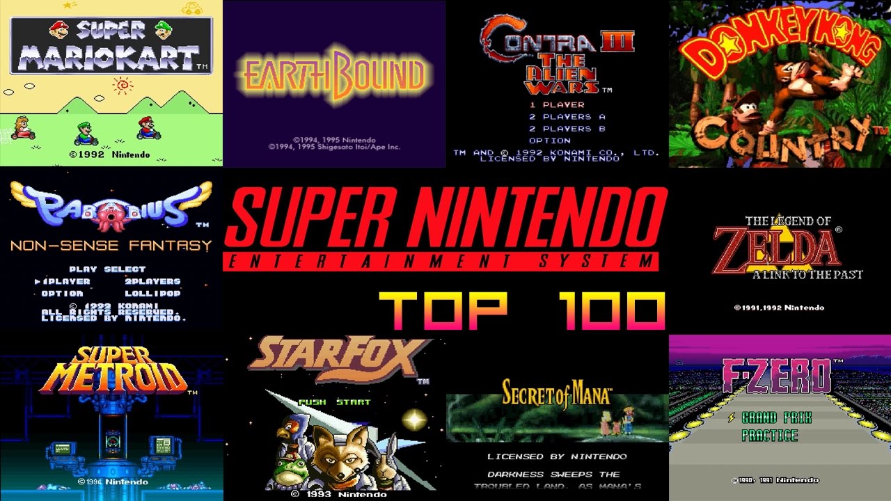Super Nintendo/SNES Top 100 Games YouTube