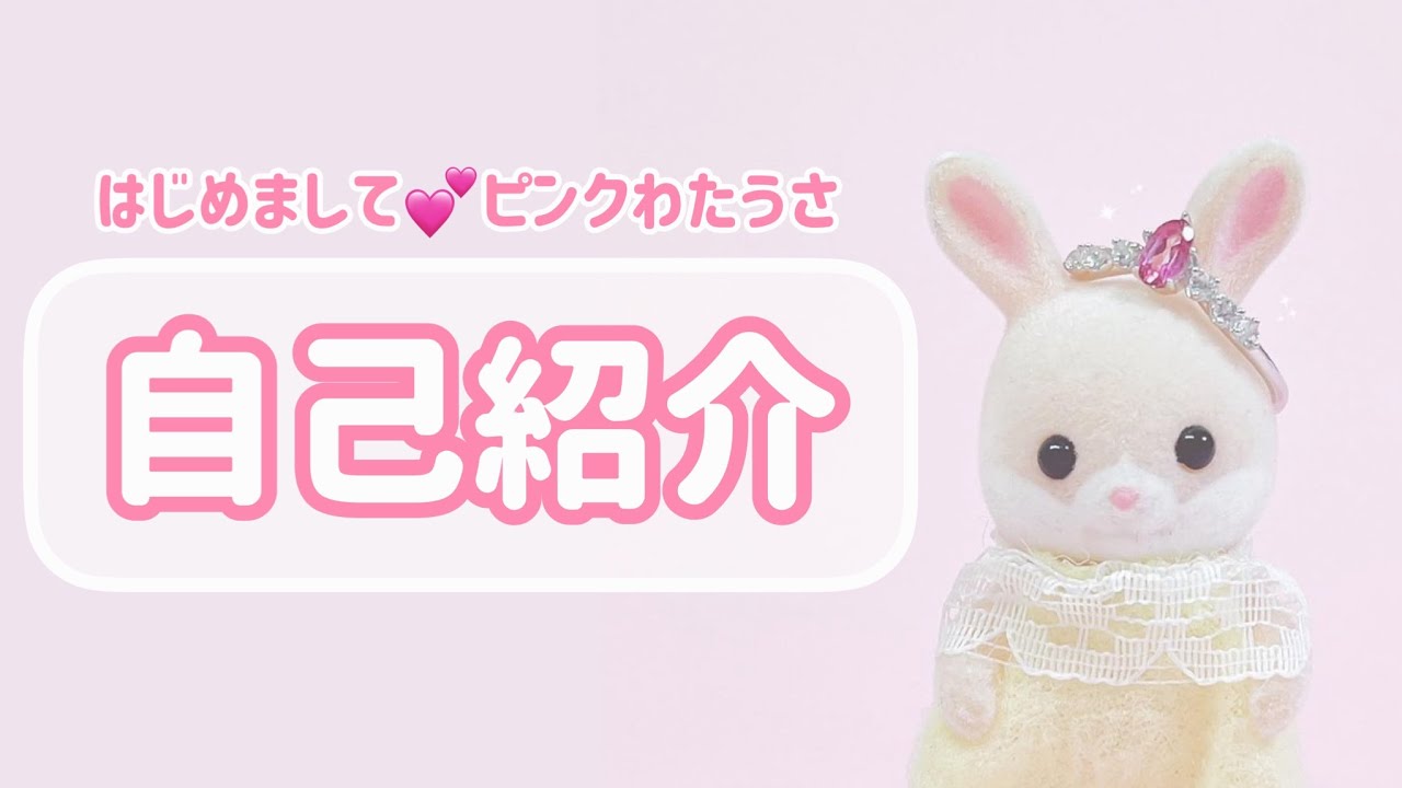 初投稿】はじめまして♡シルバニアの赤ちゃんピンクわたうさぎの自己  