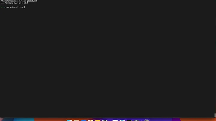 NPM: npm uninstall global packages