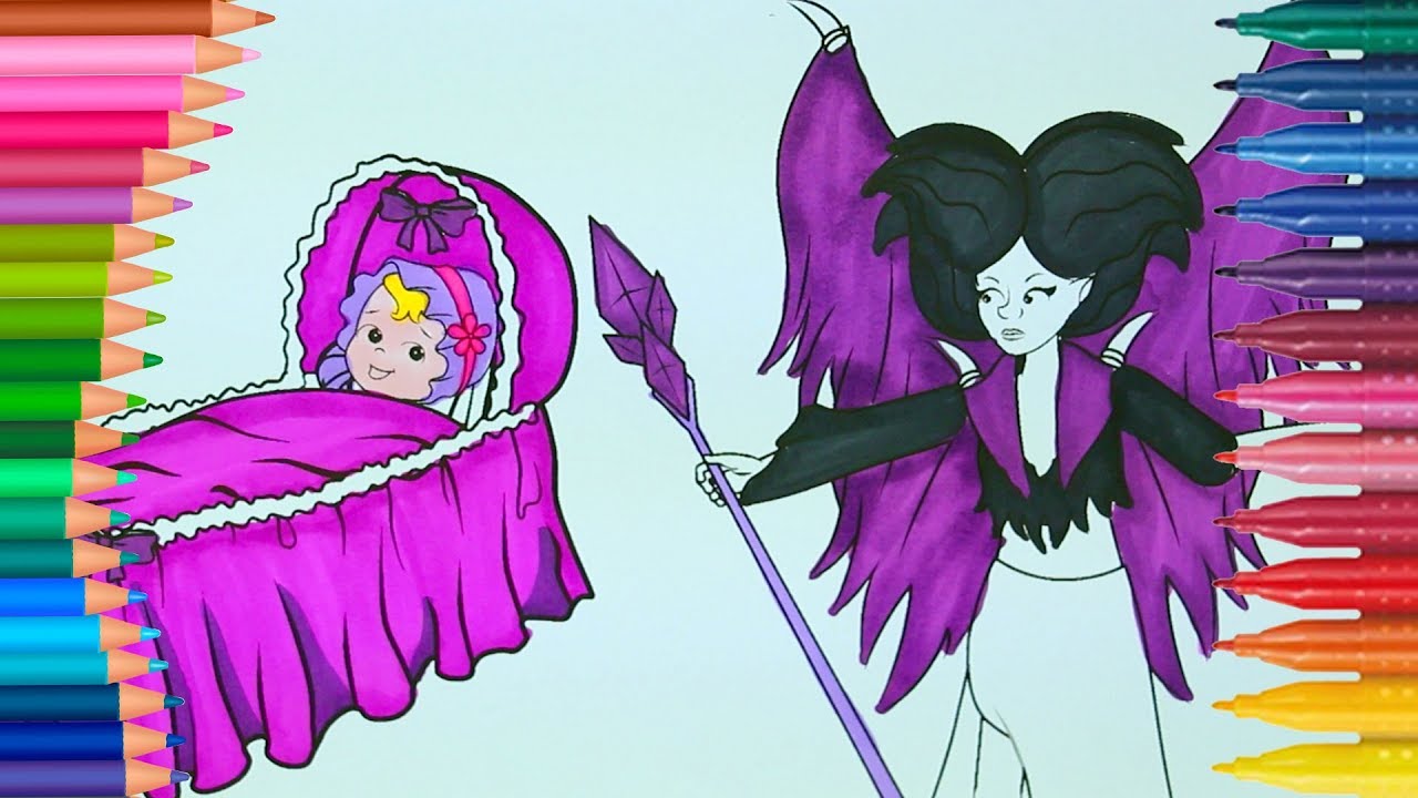 Uyuyan Guzel Aurora Ve Malefiz Cizgi Film Karakteri Boyama