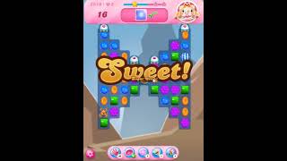 Candy Crush Saga Level 2510 - 2 Stars, 4 Moves Completed screenshot 1
