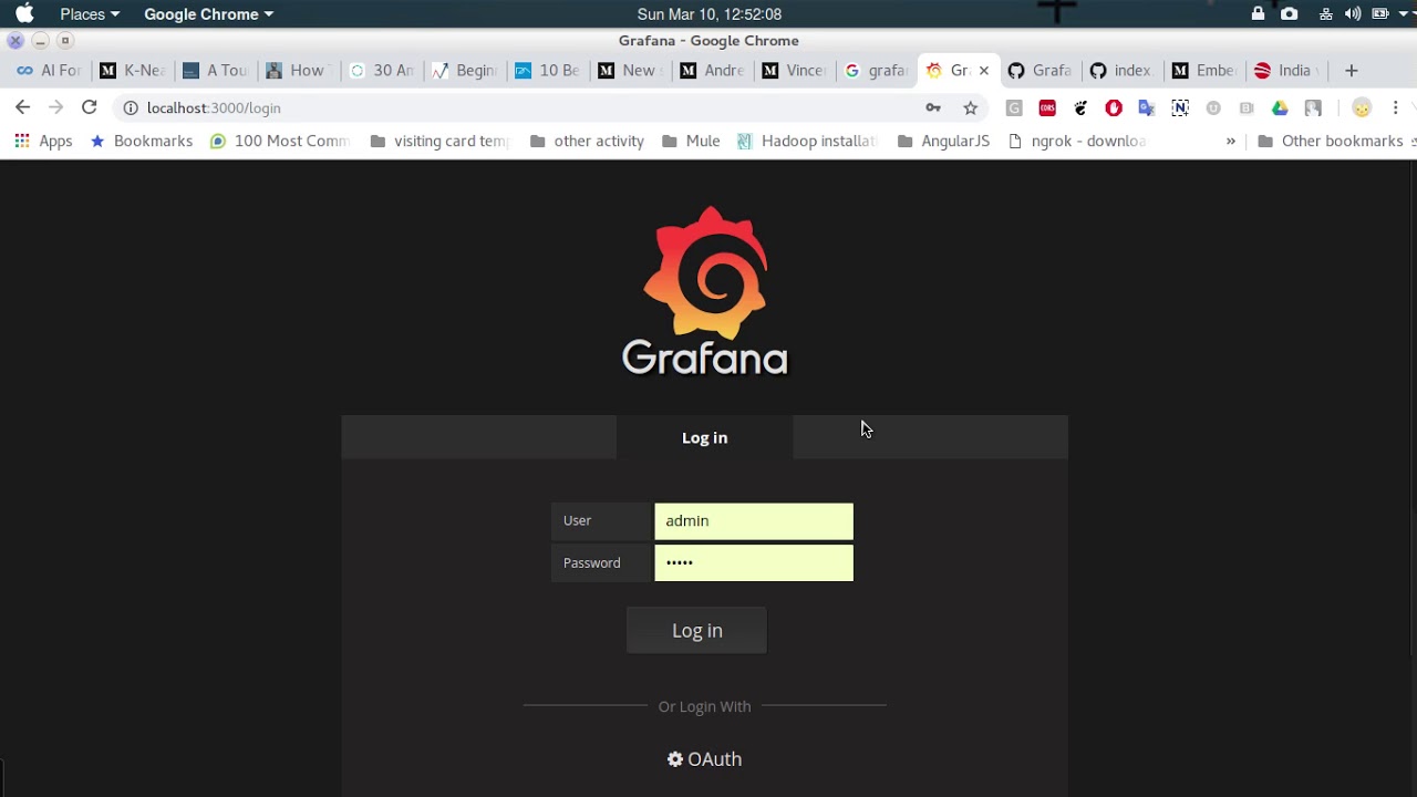 Grafana generic oauth login authentication