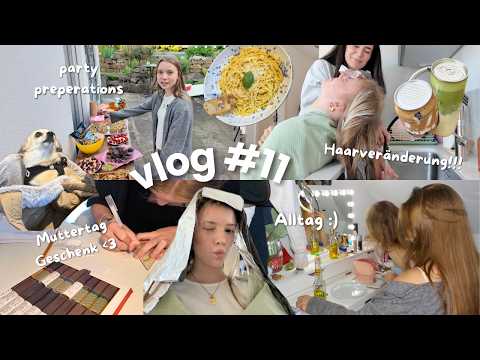 a few days in my life💇🏼‍♀️🎉 dyeing my hair, everyday life, party preparations | Jana Libra