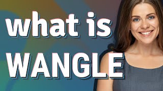 Wangle | meaning of Wangle