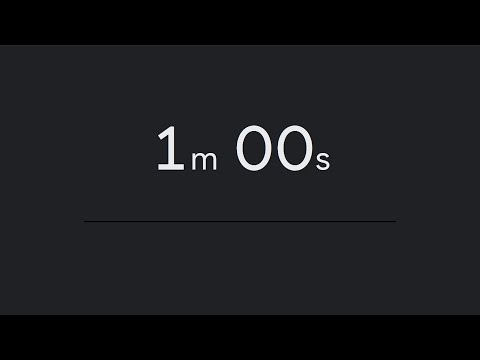 1 Minute Timer: To increase your productivity.