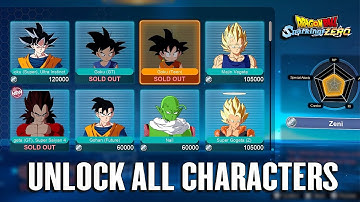 How to unlock all characters in Dragon Ball Sparking Zero