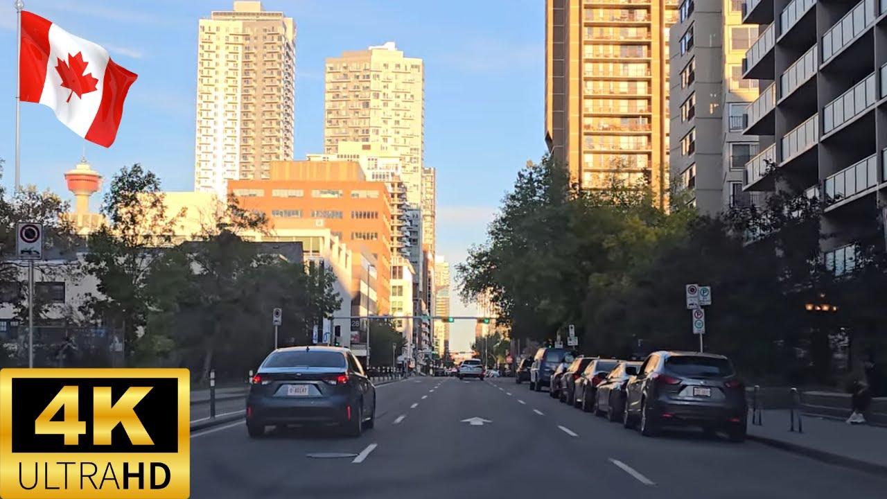 Downtown Calgary 4K Driving Tour 🇨🇦 - YouTube