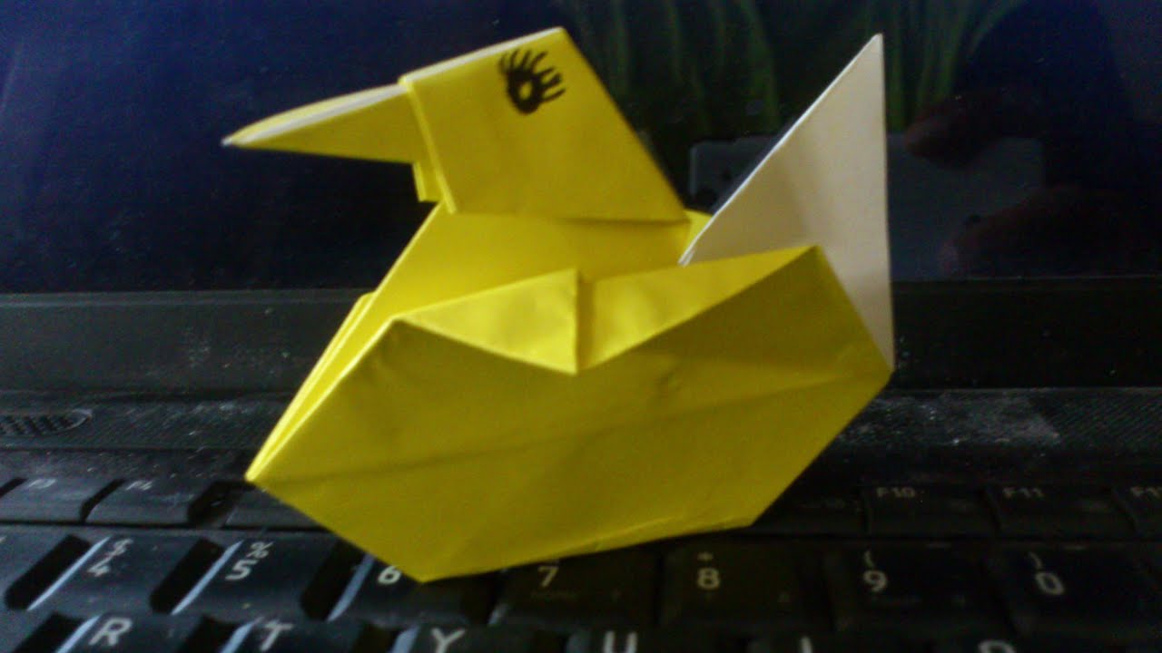 Cara Membuat Origami  Anak Bebek Origami  Binatang  YouTube