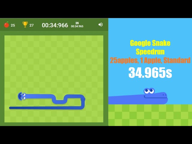 Google Snake - Speedrun