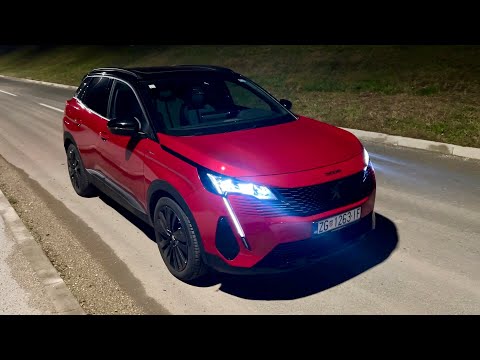 PEUGEOT 3008 GT 2022 at night - CRAZY LED lights, AMBIENT lights & digtial cockpit views