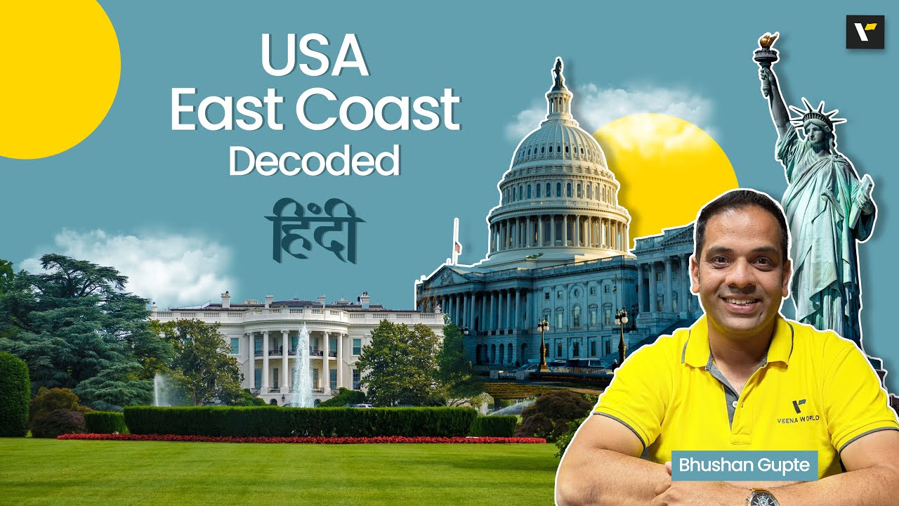 🗽 USA East Coast Decoded (हिंदी) | Washington to New York | Veena World USA 2025