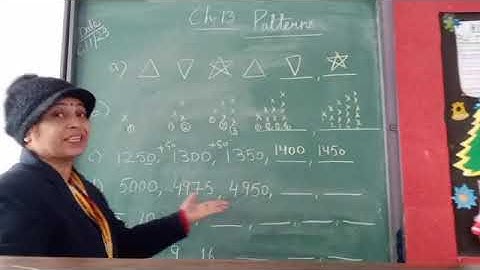 Class 3, Mathematics, Chapter 13, Patters by Vijaya Lakshmi