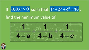 Math Olympiad Problem | AM-GM + Cauchy Inequalities: a standard question