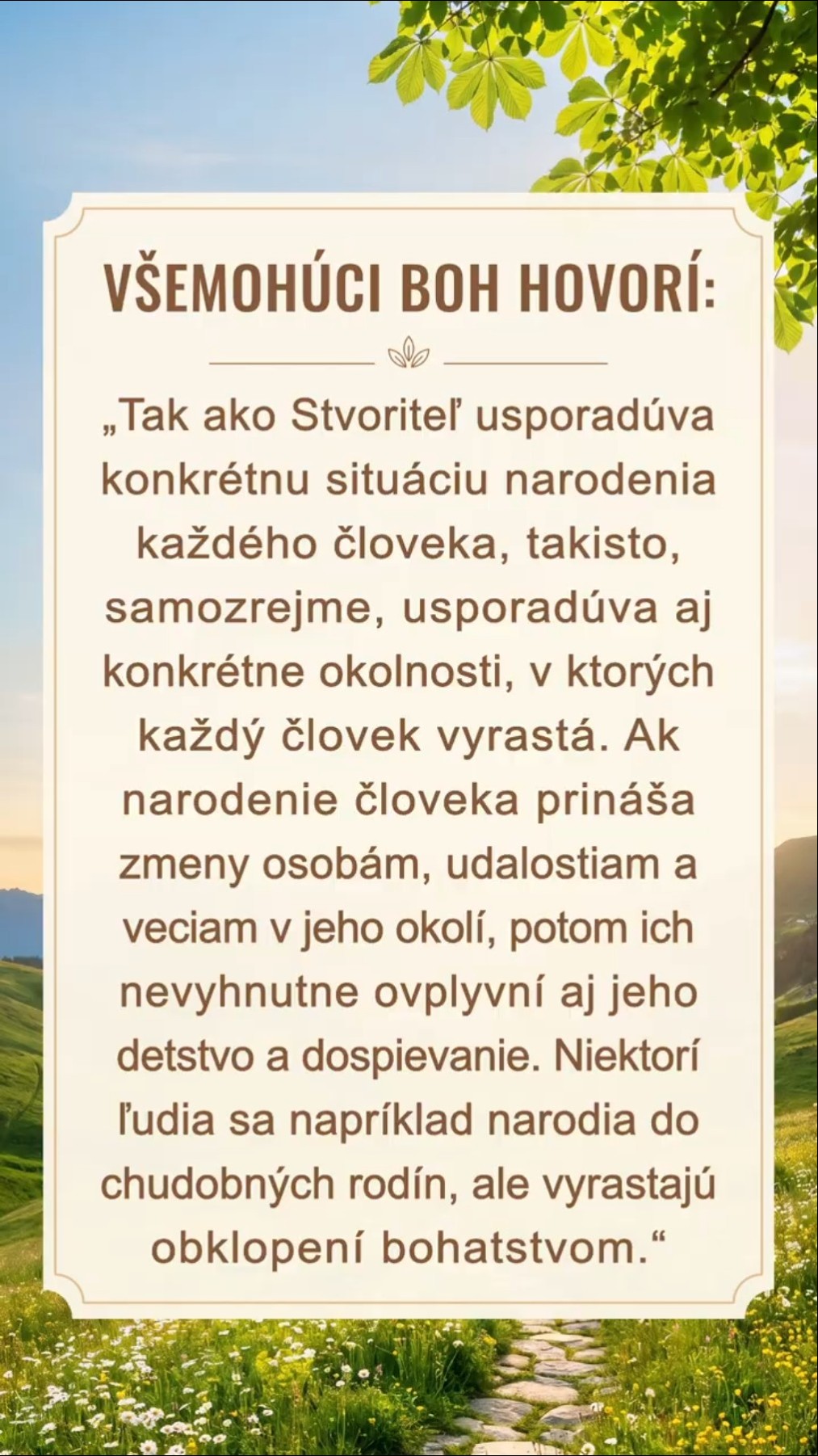 Stíšte sa pred Bohom, čítajte Jeho slová