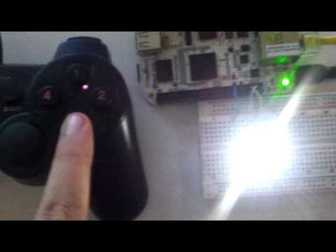 Beaglebone joystick led control