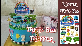 Tayo Bus Topper Cake Decorating Ideas | Happy Birthday Cake | Kue Ulang Tahun Tayo Bus | Hey Tayo screenshot 5