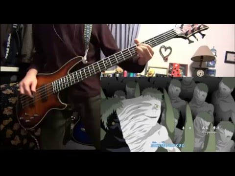 【NARUTO -ナルト- 疾風伝 9th OP】“ラヴァーズ” ベース弾いてみました♬