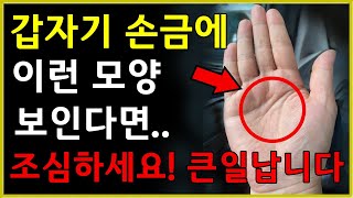 갑자기 이런 손금이 보인다면 조심하세요 !! 큰 돈이 나갈수 있어요 [손금보는법]