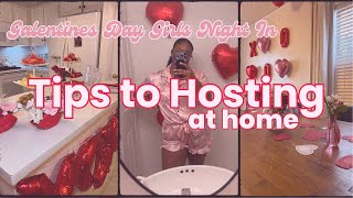 How to Host a Party At Home | Galentine's Day Girls Night In | Tips for Hosting
