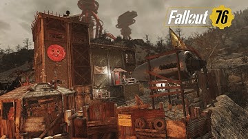 Fallout 76 Lore Friendly Camp Build - Repurposed Nuka Cola Factory, Raider Chem Den