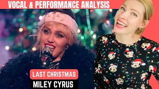 Vocal Coach Reacts Miley Cyrus last Christmas Wham Cover In Depth Analysis