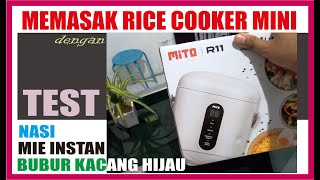 Mito R11 Mini Digital Rice Cooker  Instantly Tested Cooking Rice Green Bean Porridge And Inst