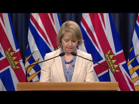 Dr. Bonnie Henry and Adrian Dix provide an update on COVID-19 in B.C. on April 9, 2020