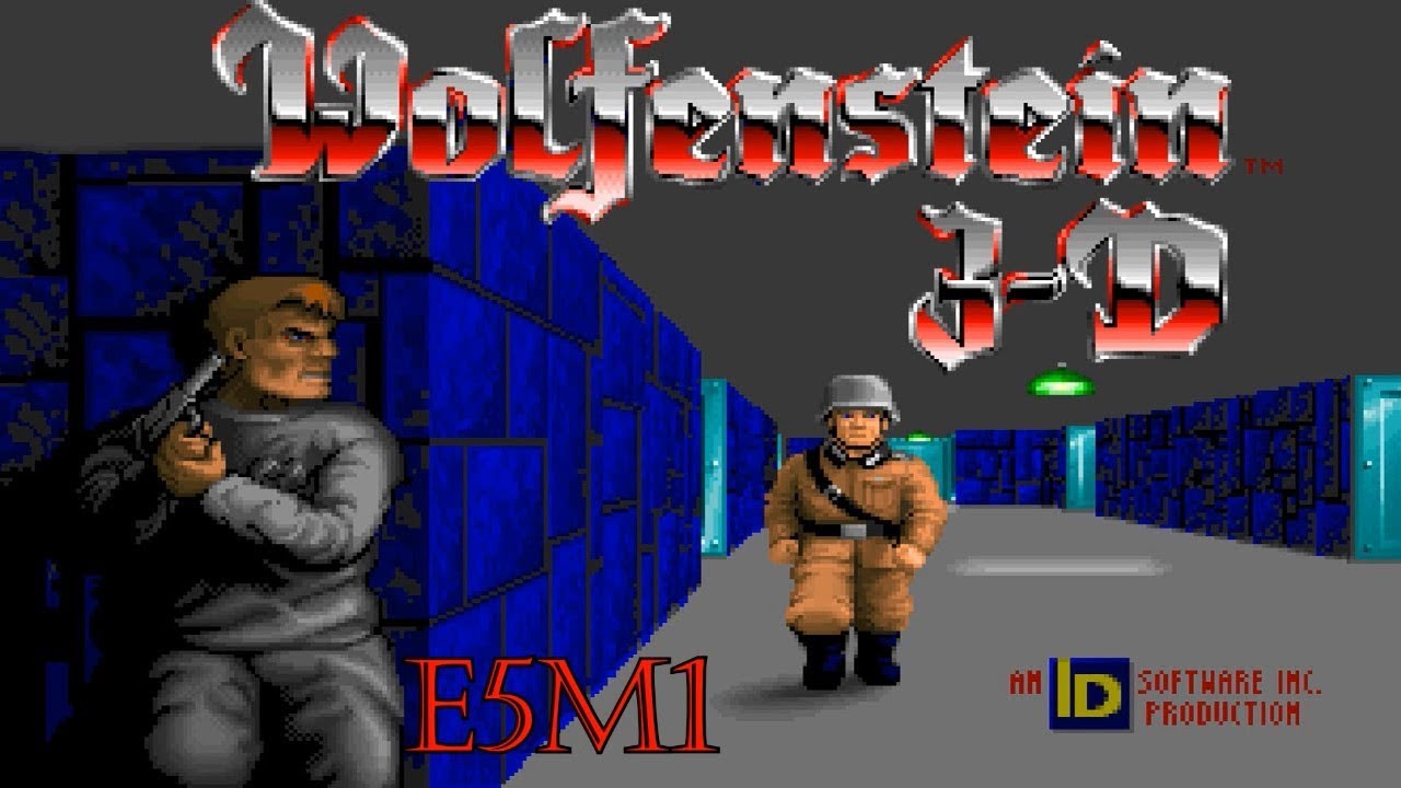Прохождение Wolfenstein 3D [E5M1] (100%)