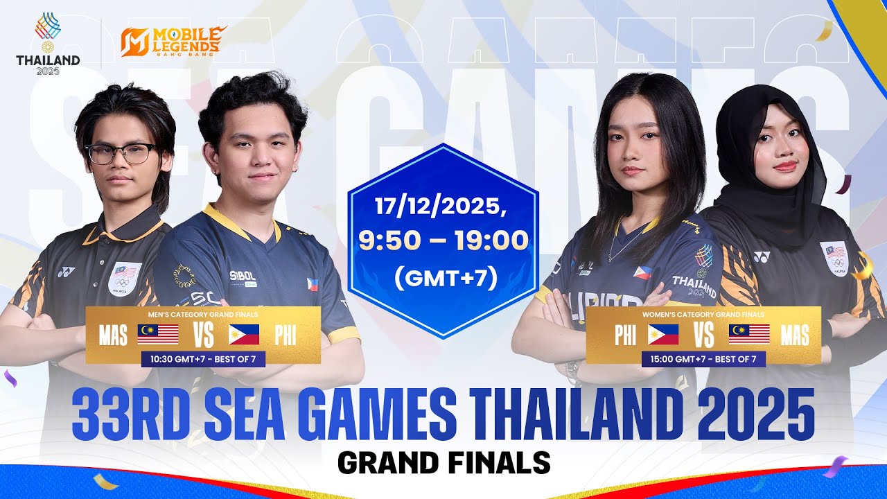 SEA Games 33 Thailand | Men's dan Women's MLBB Grand Finals | Filipino