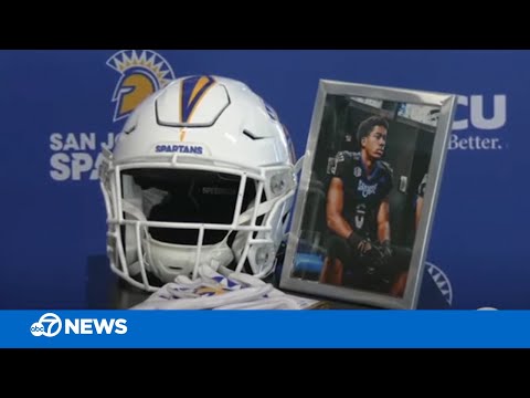 Family makes heartfelt tribute to Camdan McWright, SJSU football player killed in tragic accident - ABC7 News Bay Area