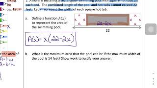 Quadratic Functions from Real World Situations