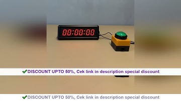 Sports Button 10 Sec Timer LED Countdown Wall Clock with Chronograph, Alarm, Timer, Stopwatch, Butto