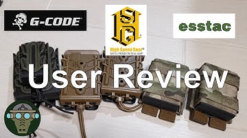 G-code softshell scorpion, HSGI polymer taco , Esstac Mag pouch comparison