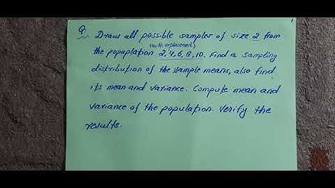 Sampling with replacement of size 2